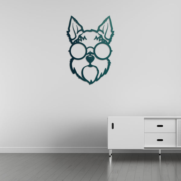 Cool Pup – Sunglasses Dog Metal Wall Art