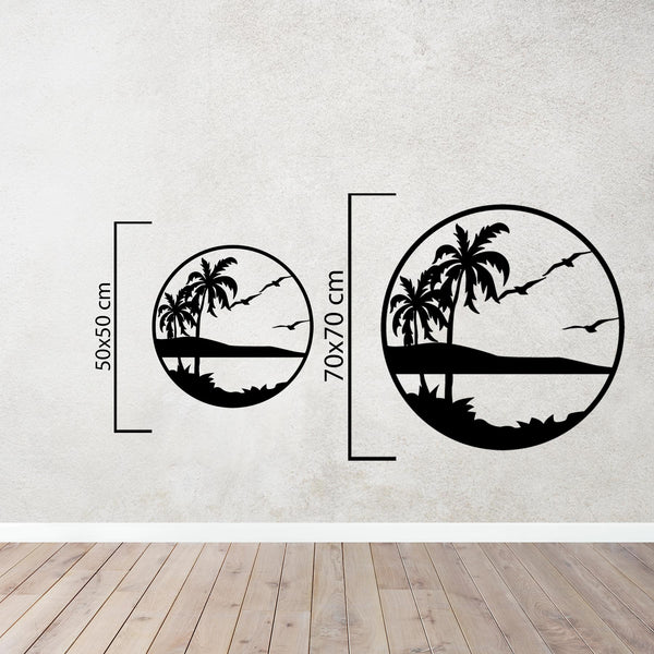 Tropical Dream Metal Wall Art | Exotic Decorative Sculpture