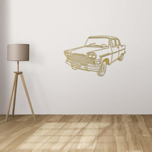 Devrim Car Metal Wall Art | Classic Turkish Automobile Sculpture Decor