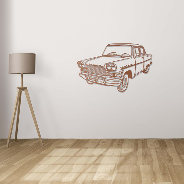 Devrim Car Metal Wall Art | Classic Turkish Automobile Sculpture Decor
