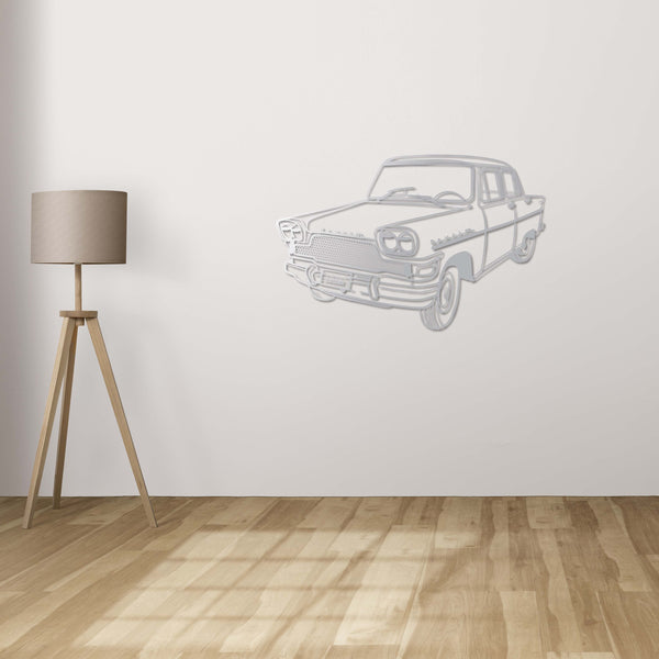 Devrim Car Metal Wall Art | Classic Turkish Automobile Sculpture Decor