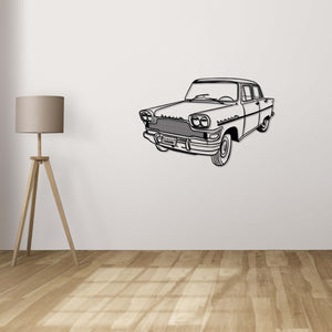 Devrim Car Metal Wall Art | Classic Turkish Automobile Sculpture Decor