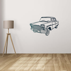 Devrim Car Metal Wall Art | Classic Turkish Automobile Sculpture Decor