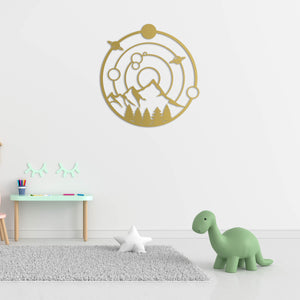 Among the Planets Metal Wall Art | Cosmic Decorative Sculpture