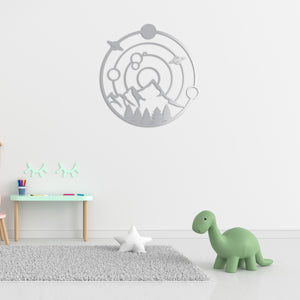 Among the Planets Metal Wall Art | Cosmic Decorative Sculpture
