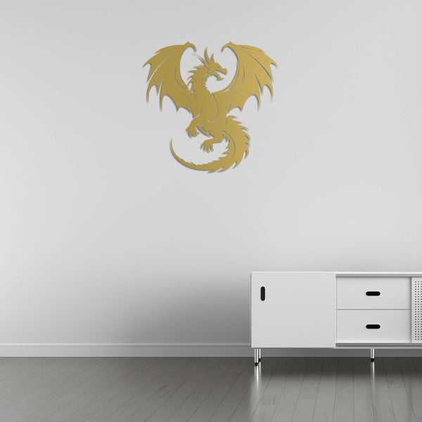 Dragon Rise Metal Wall Art | Unique Decorative Wall Sculpture