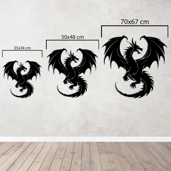 Dragon Rise Metal Wall Art | Unique Decorative Wall Sculpture