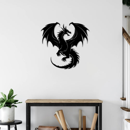 Dragon Rise Metal Wall Art | Unique Decorative Wall Sculpture