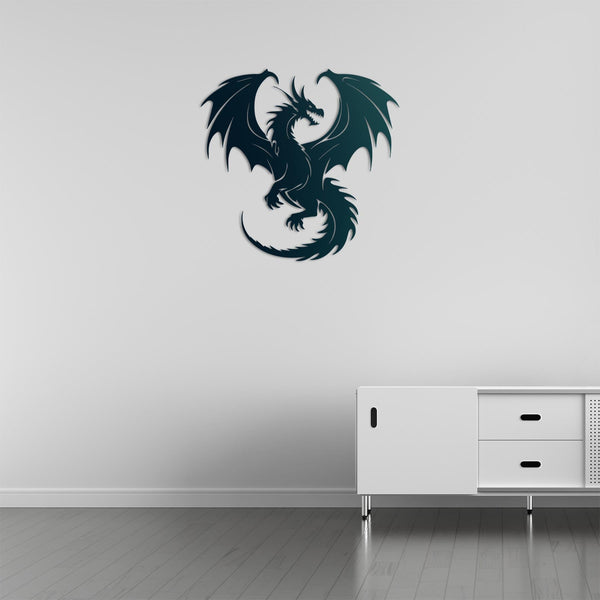 Dragon Rise Metal Wall Art | Unique Decorative Wall Sculpture