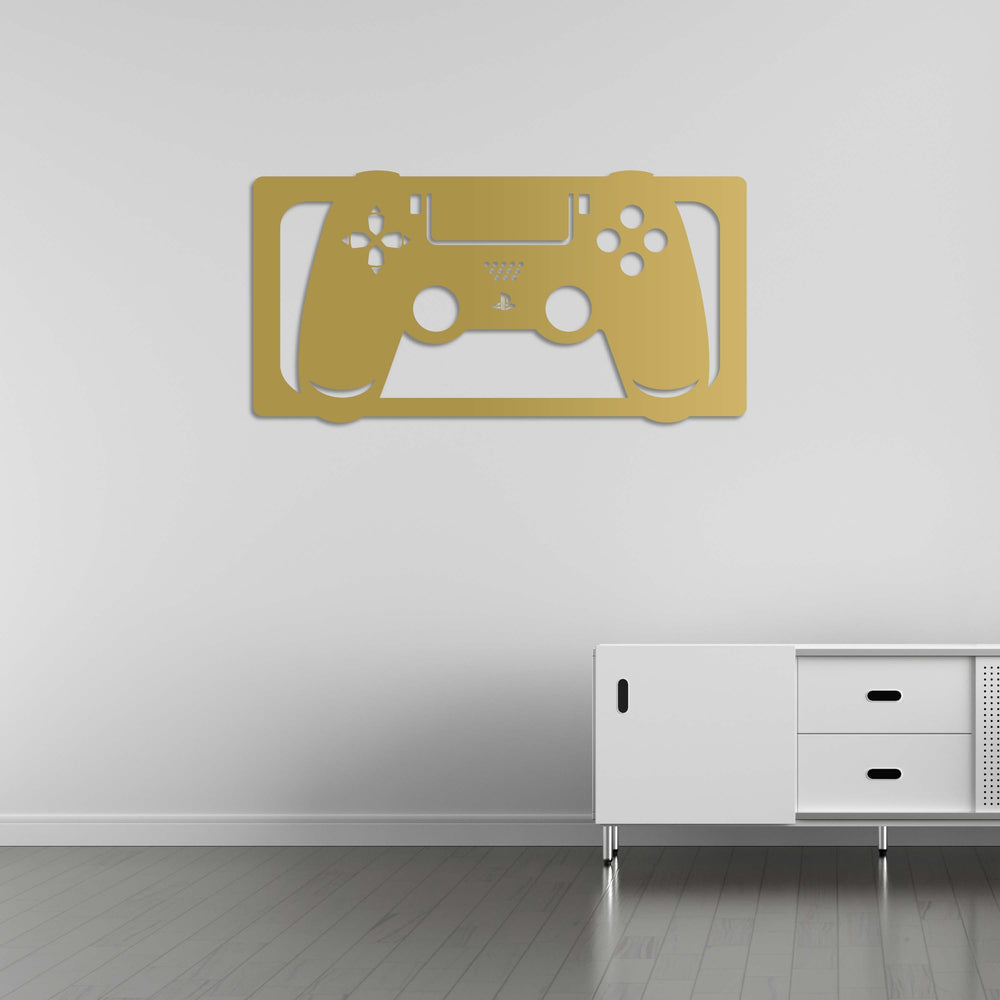 Game Controller Metal Wall Art | Decorative Gaming Wall Sculpture