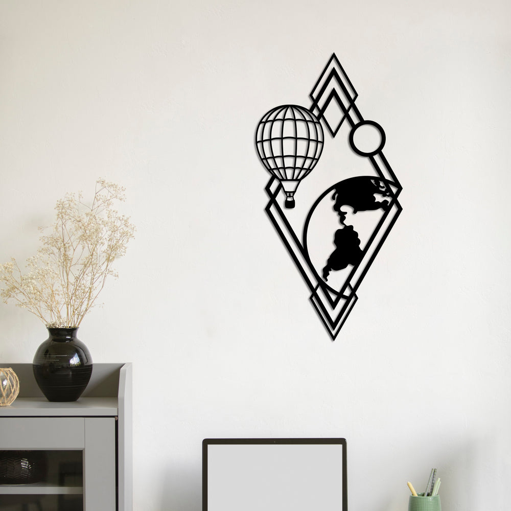 Journey to the Sky Metal Wall Art | Decorative Airplane Sculpture