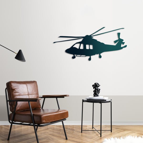 AW139 – Helicopter Metal Wall Art
