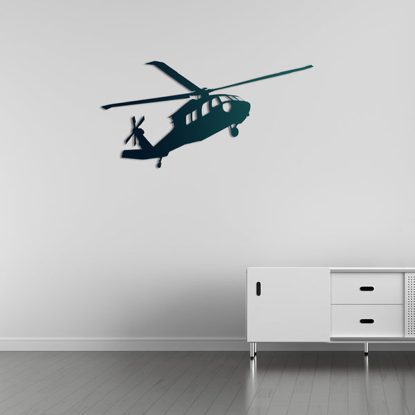 UH-60 Black Hawk – Military Helicopter Metal Wall Art