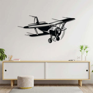 Swift Wings Airplane Metal Wall Art | Aviation Decorative Sculpture