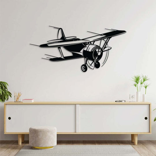 Swift Wings Airplane Metal Wall Art | Aviation Decorative Sculpture
