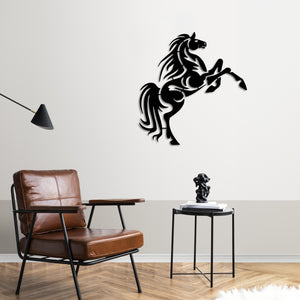 Free Galloping Horse Metal Wall Art | Decorative Animal Sculpture