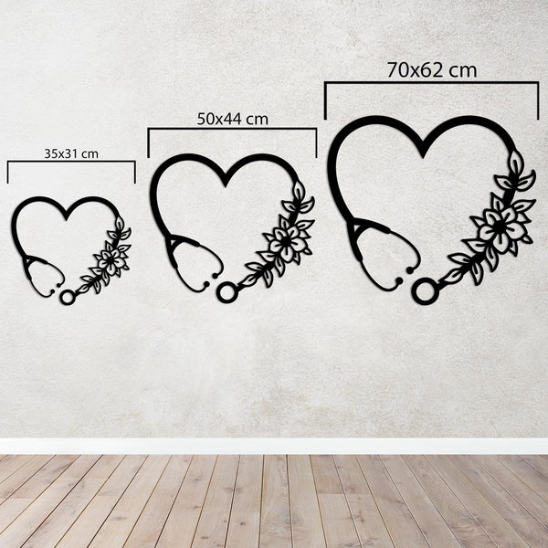 Heart of Healing Metal Wall Art | Spiritual Decorative Sculpture