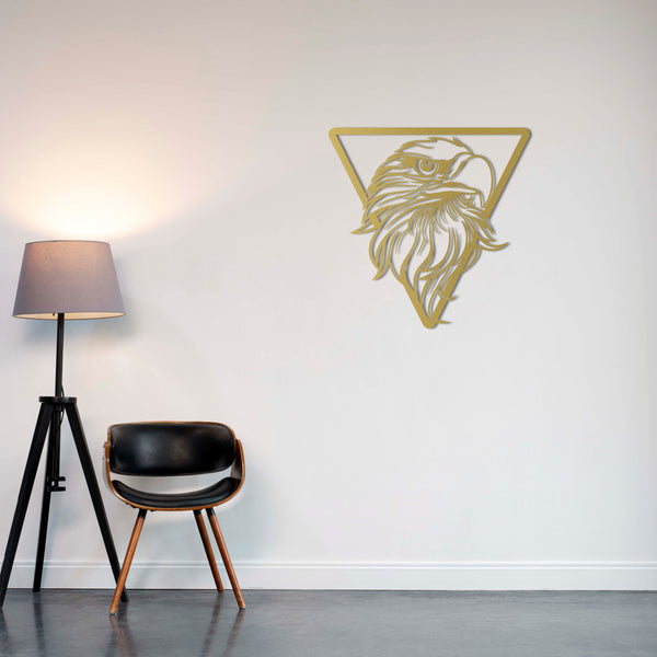 Eagle Eye Metal Wall Art | Majestic Animal Decorative Wall Sculpture