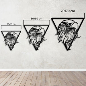 Eagle Eye Metal Wall Art | Majestic Animal Decorative Wall Sculpture