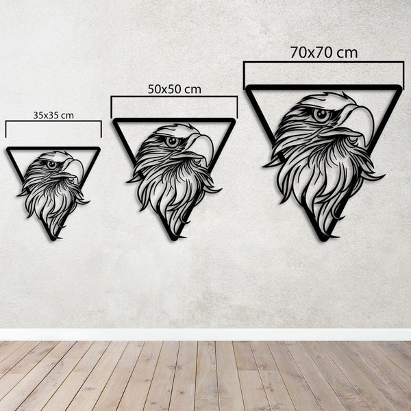 Eagle Eye Metal Wall Art | Majestic Animal Decorative Wall Sculpture