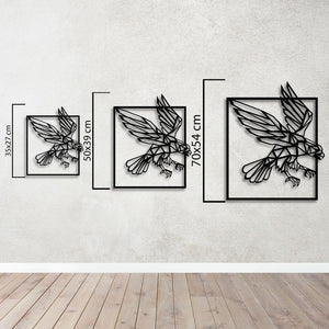 Symbol of Ascension Eagle Metal Wall Art | Majestic Wall Sculpture