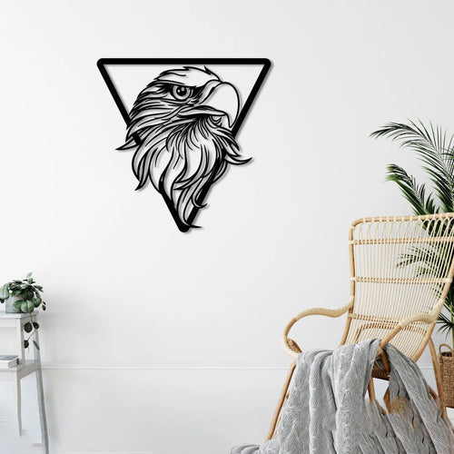 Eagle Eye Metal Wall Art | Majestic Animal Decorative Wall Sculpture