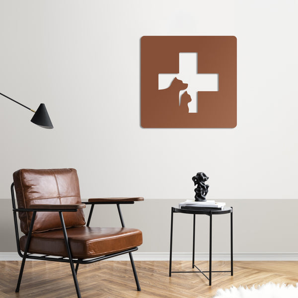 Loyalty and Compassion Metal Wall Art | Inspirational Sculpture