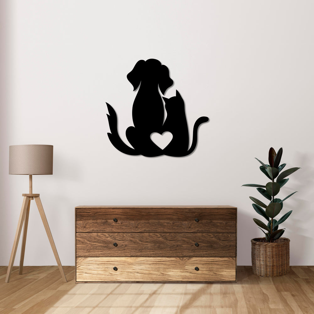 Loyalty and Love Metal Wall Art | Heartfelt Decorative Sculpture