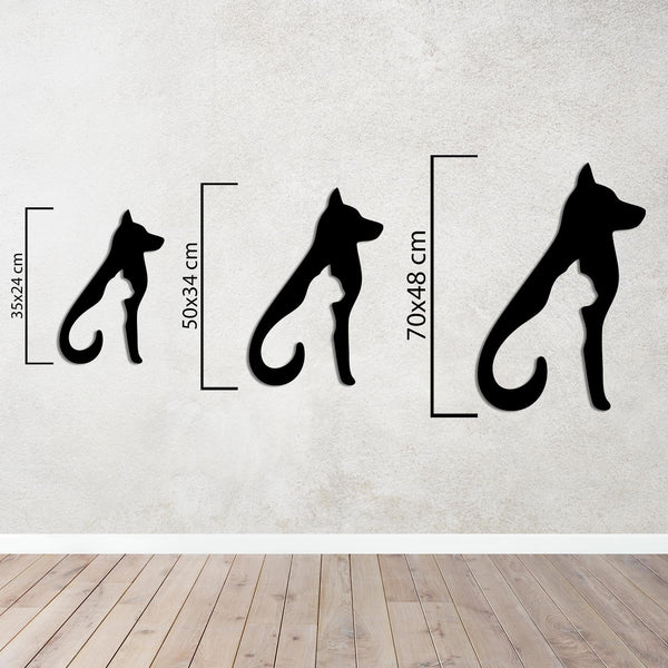 Silent Friendship Metal Wall Art | Heartwarming Decorative Sculpture