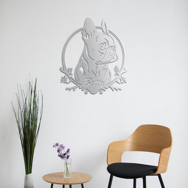 Custom Dog Portrait – Personalized Metal Wall Art