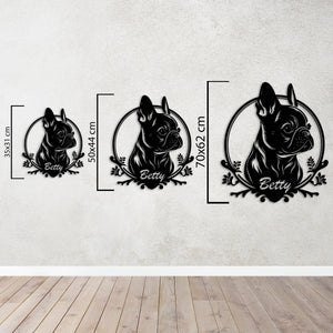 Custom Dog Portrait – Personalized Metal Wall Art