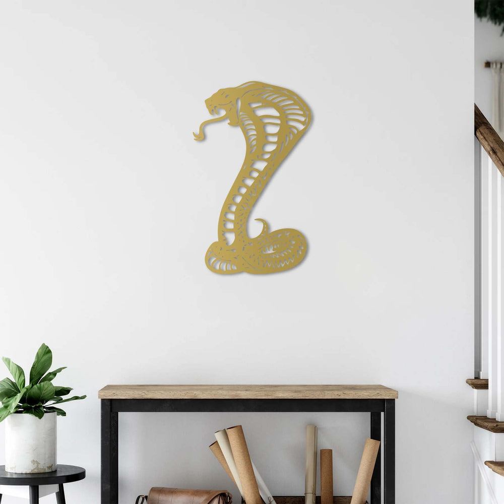 Cobra Snake Metal Wall Art | Decorative Animal Wall Sculpture Decor