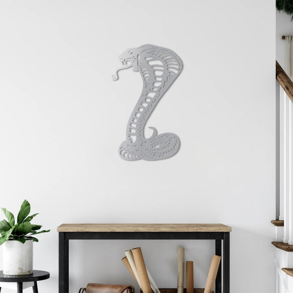 Cobra Snake Metal Wall Art | Decorative Animal Wall Sculpture Decor