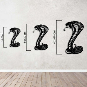 Cobra Snake Metal Wall Art | Decorative Animal Wall Sculpture Decor