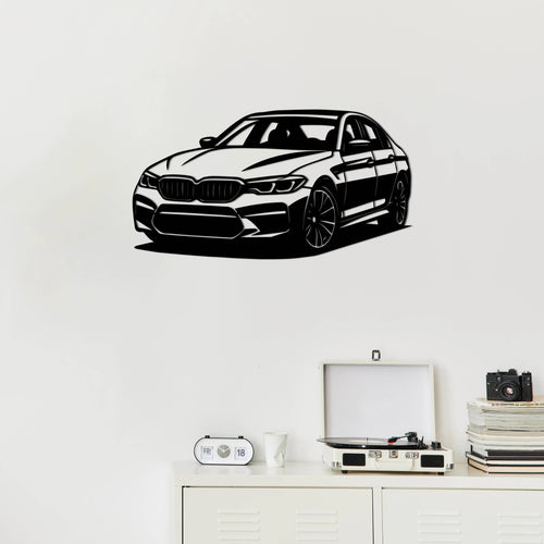 BMW M5 – Araba Metal Duvar Dekoru Laser Artique