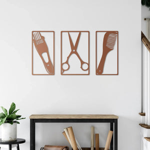 Berber Sanatı 3’lü Set – Metal Duvar Dekoru Laser Artique