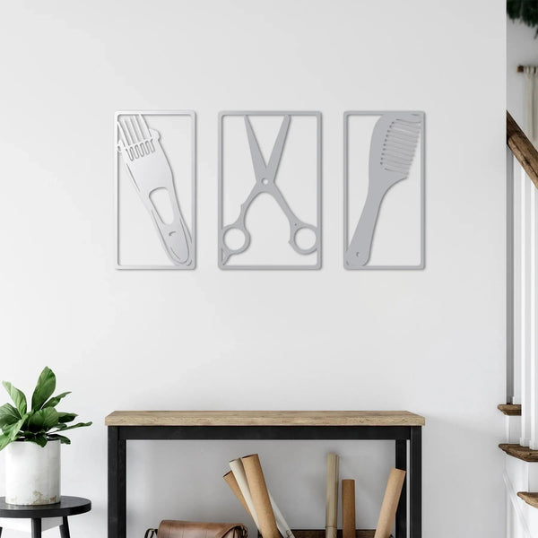 Berber Sanatı 3’lü Set – Metal Duvar Dekoru Laser Artique