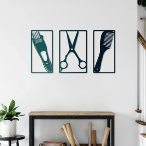 Berber Sanatı 3’lü Set – Metal Duvar Dekoru Laser Artique