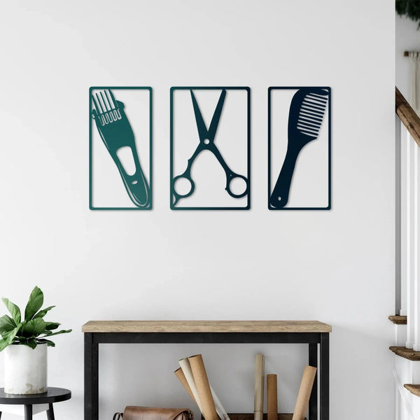 Berber Sanatı 3’lü Set – Metal Duvar Dekoru Laser Artique