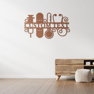 Art of Healing Metal Wall Art | Spiritual Wellness Sculpture