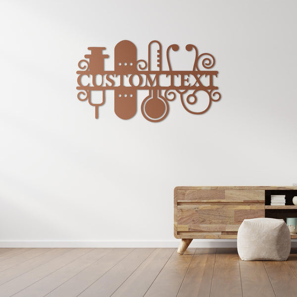 Art of Healing Metal Wall Art | Spiritual Wellness Sculpture