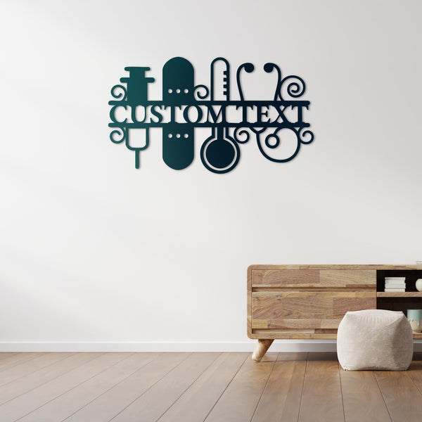 Art of Healing Metal Wall Art | Spiritual Wellness Sculpture