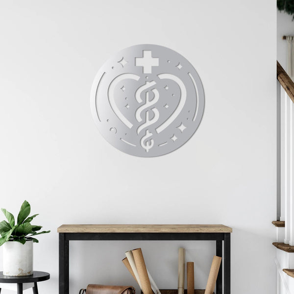 Circle of Healing Metal Wall Art | Spiritual Decorative Sculpture