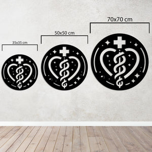 Circle of Healing Metal Wall Art | Spiritual Decorative Sculpture
