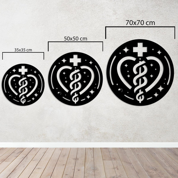 Circle of Healing Metal Wall Art | Spiritual Decorative Sculpture