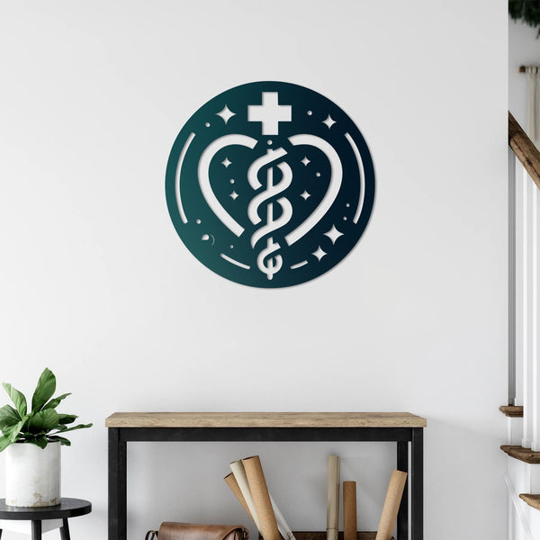 Circle of Healing Metal Wall Art | Spiritual Decorative Sculpture