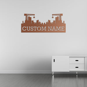 City Founder Customizable Metal Wall Art | Personalized Sculpture