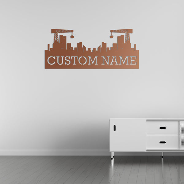 City Founder Customizable Metal Wall Art | Personalized Sculpture