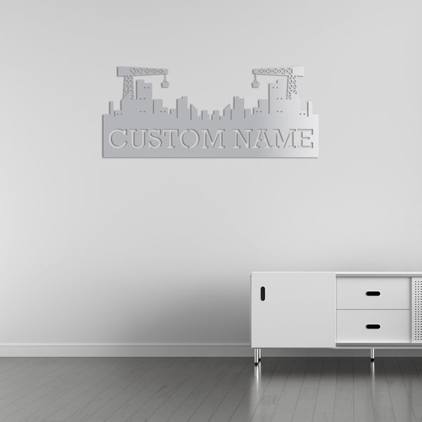 City Founder Customizable Metal Wall Art | Personalized Sculpture
