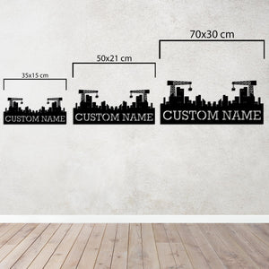 City Founder Customizable Metal Wall Art | Personalized Sculpture